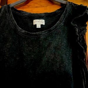 Ruffled short sleeve maxi-Large